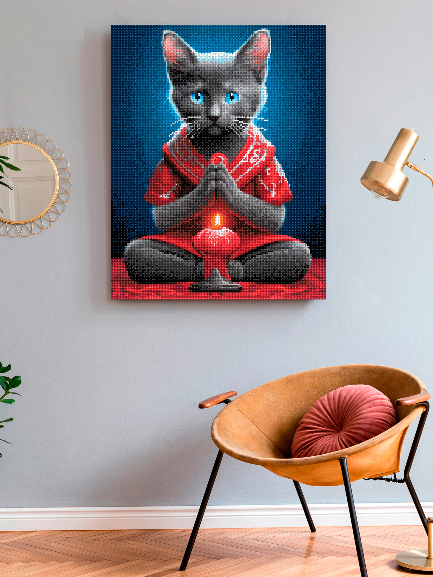 Алмазная мозаика Art on Canvas Кошачий дзен в ассортименте - фото 3