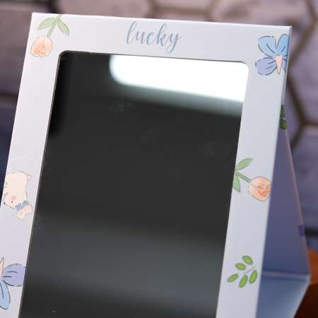 Зеркало настольное для макияжа iLikeGift Lucky bunny blue