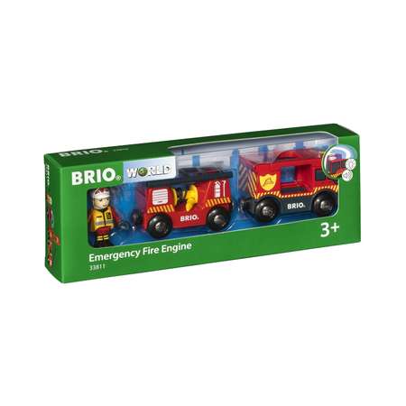 Железная дорога деревянная BRIO Пожарная машина