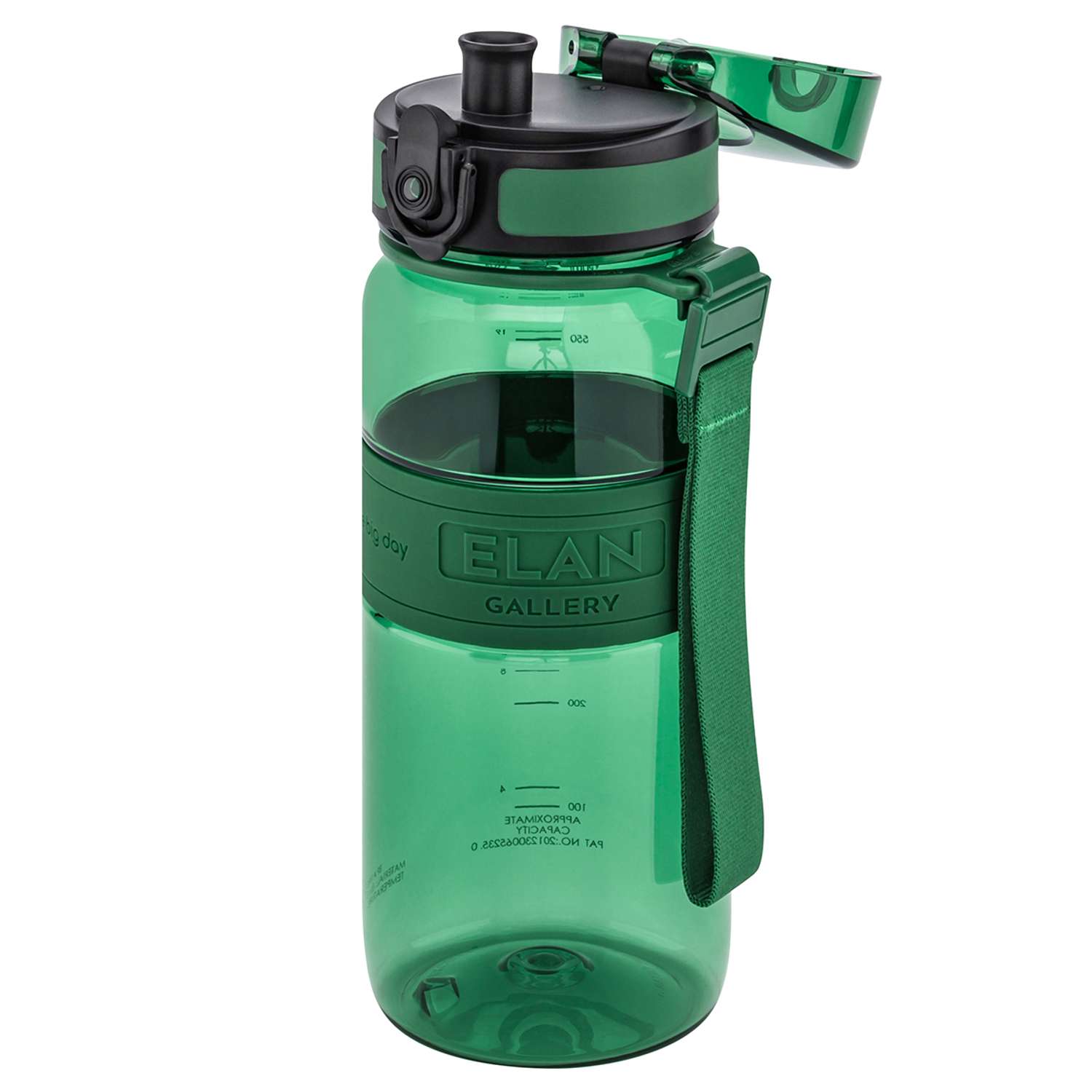 Бутылка для воды Elan Gallery 650 мл Water Balance хвойно-зеленая - фото 6