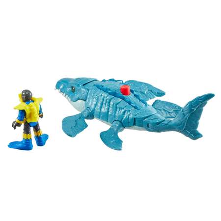 Фигурка IMAGINEXT Jurassic World Мозазавр и Водолаз FMX91