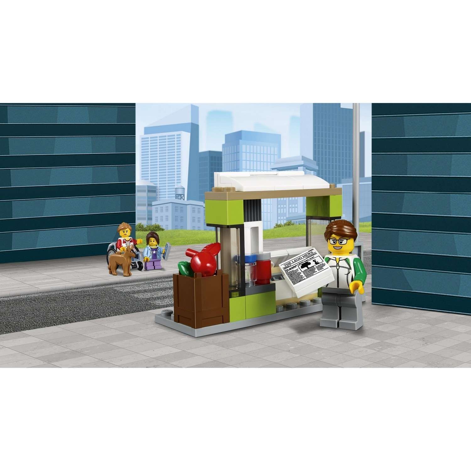 Конструктор LEGO City Town Автобусная остановка (60154) - фото 7