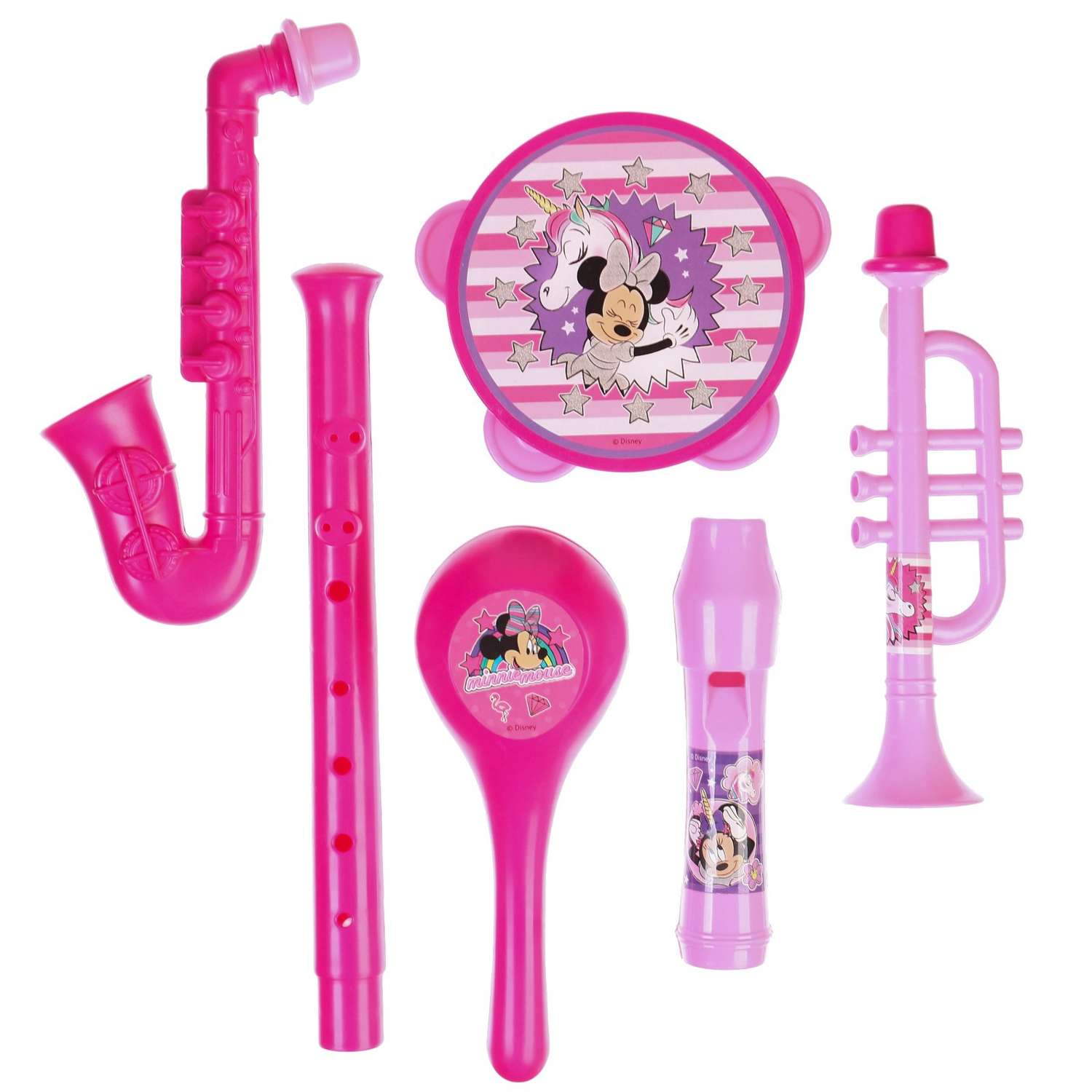 Набор музыкальных инструментов Disney «Минни Маус» 5 предметов цвет розовый - фото 2