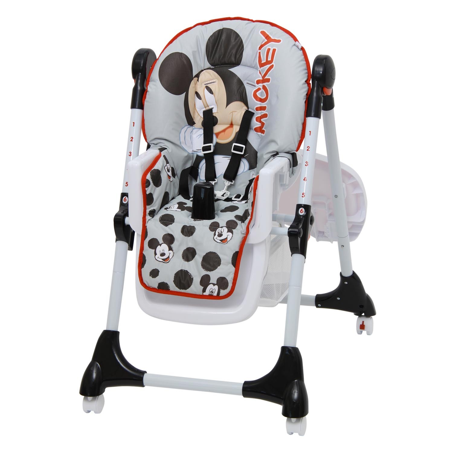 Стульчик для кормления Polini kids Disney baby 470 Микки Маус Серый - фото 8