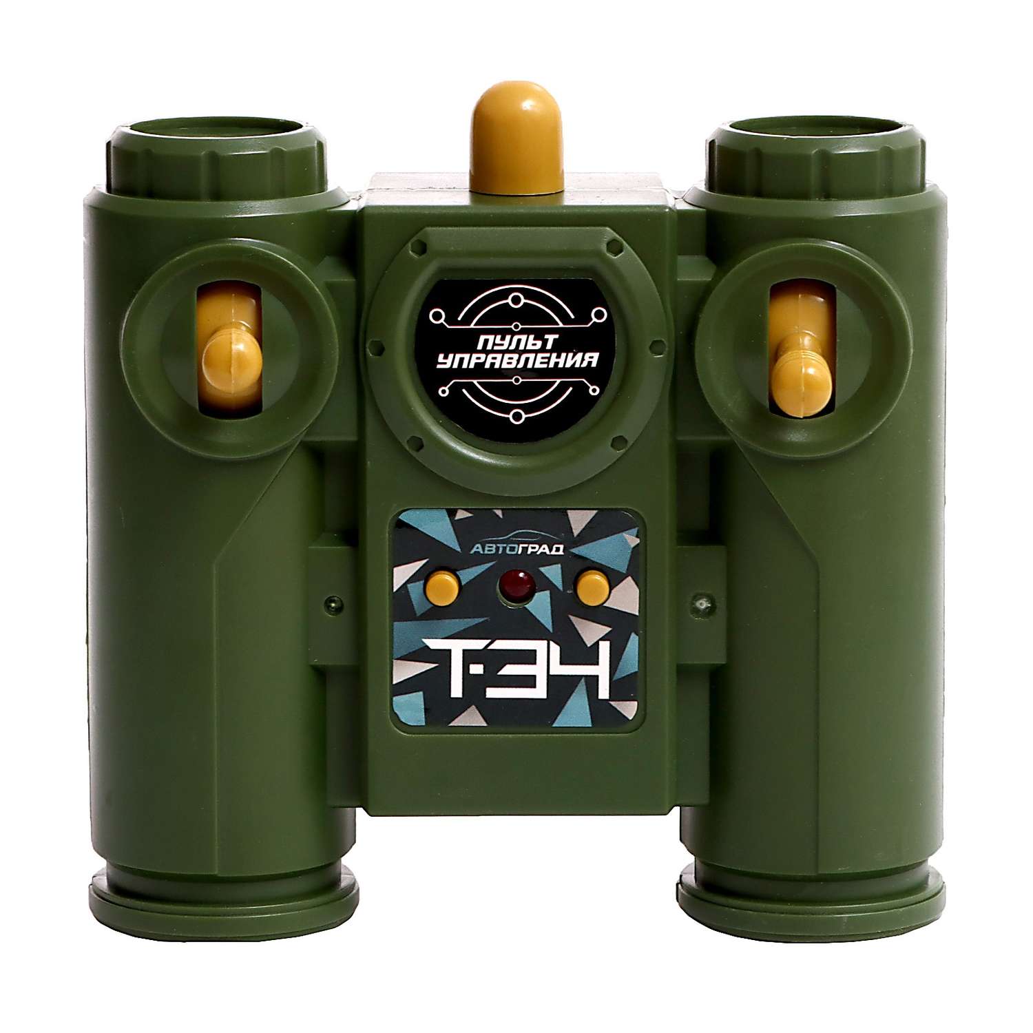Танк Автоград радиоуправляемый Т34 работает от аккумулятора свет и звук цвет зелёный - фото 6