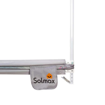 Защитный барьер для кровати Solmax от падений бортик безопасности 180 см серый