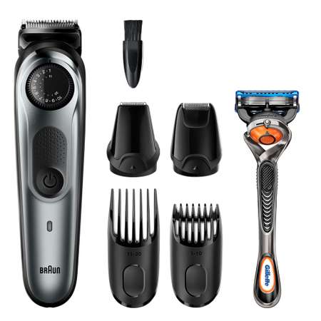 Триммер Braun для бороды BT7240 + Бритва Gillette