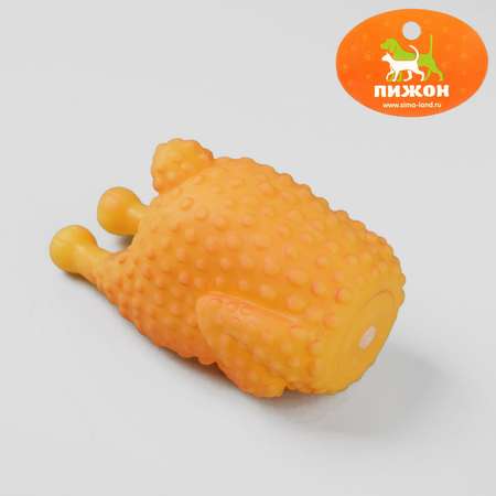 Игрушка для собак Пижон с пищалкой «Курица гриль» 13.5 см