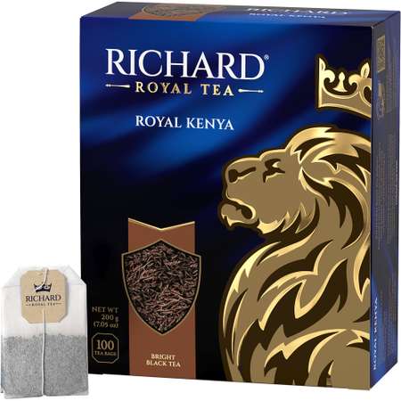 Чай в пакетиках Richard Royal Kenya черный 100 шт