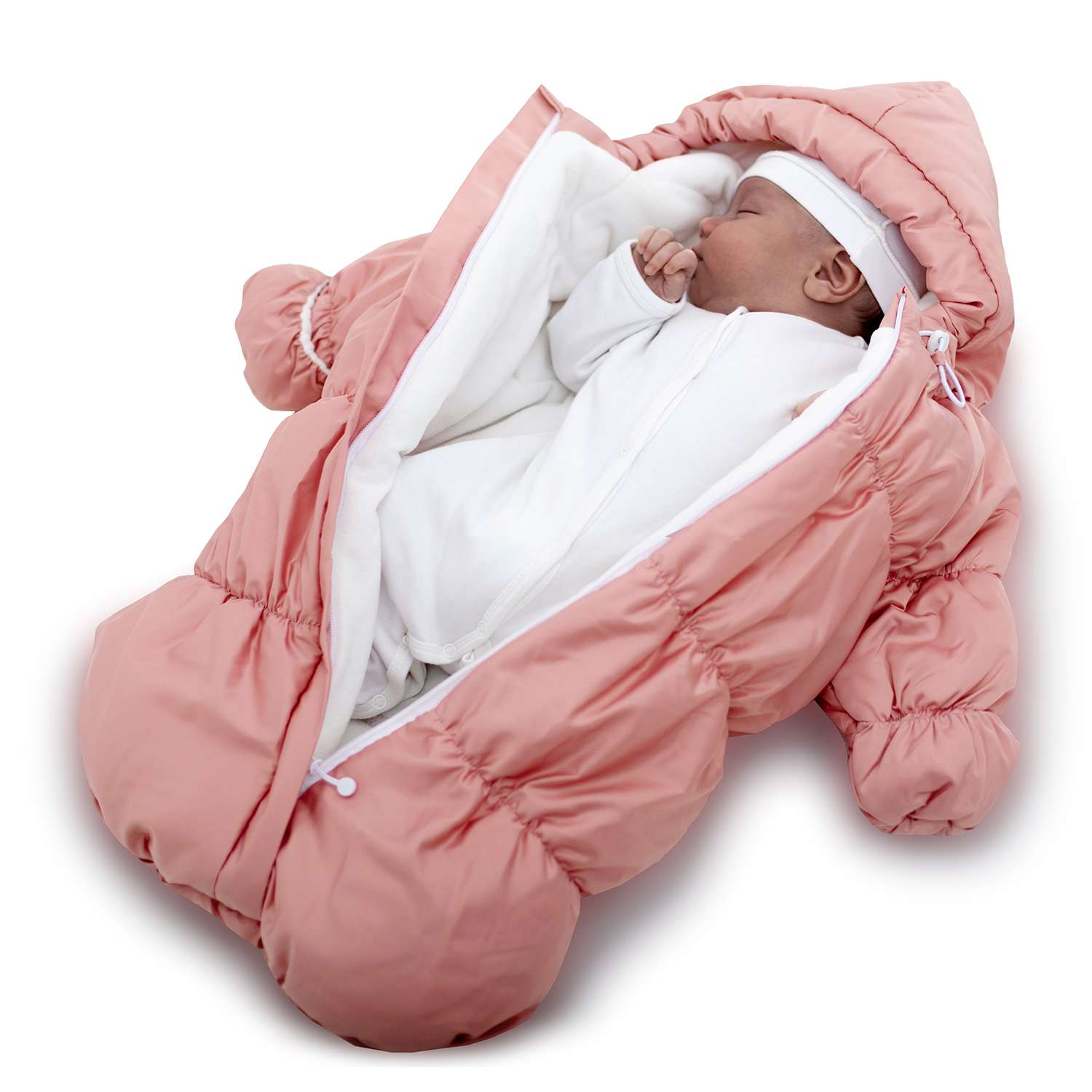 Конверт для новорожденного inlovery на выписку/в коляску «Маршмеллоу» розовый - фото 6