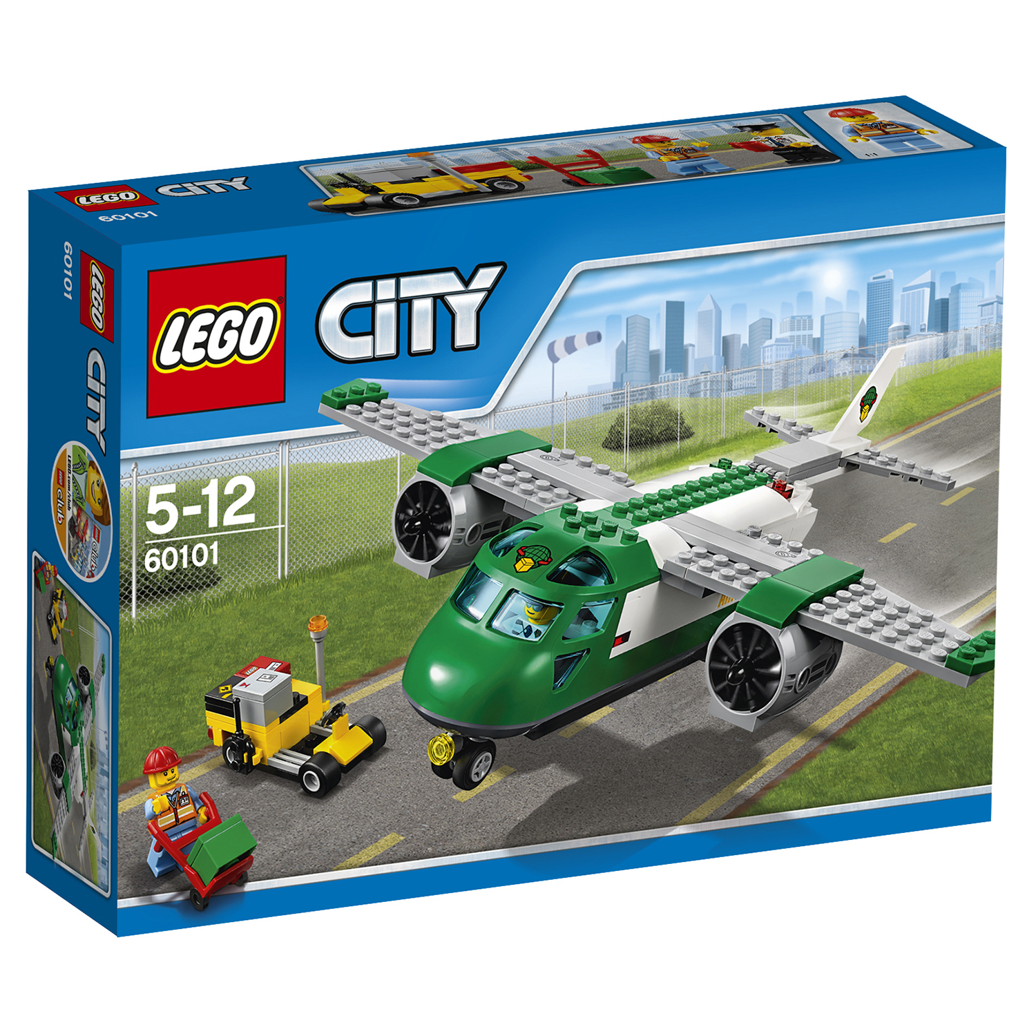 Конструктор LEGO City Airport Грузовой самолёт (60101) купить по цене 1499  ₽ в интернет-магазине Детский мир