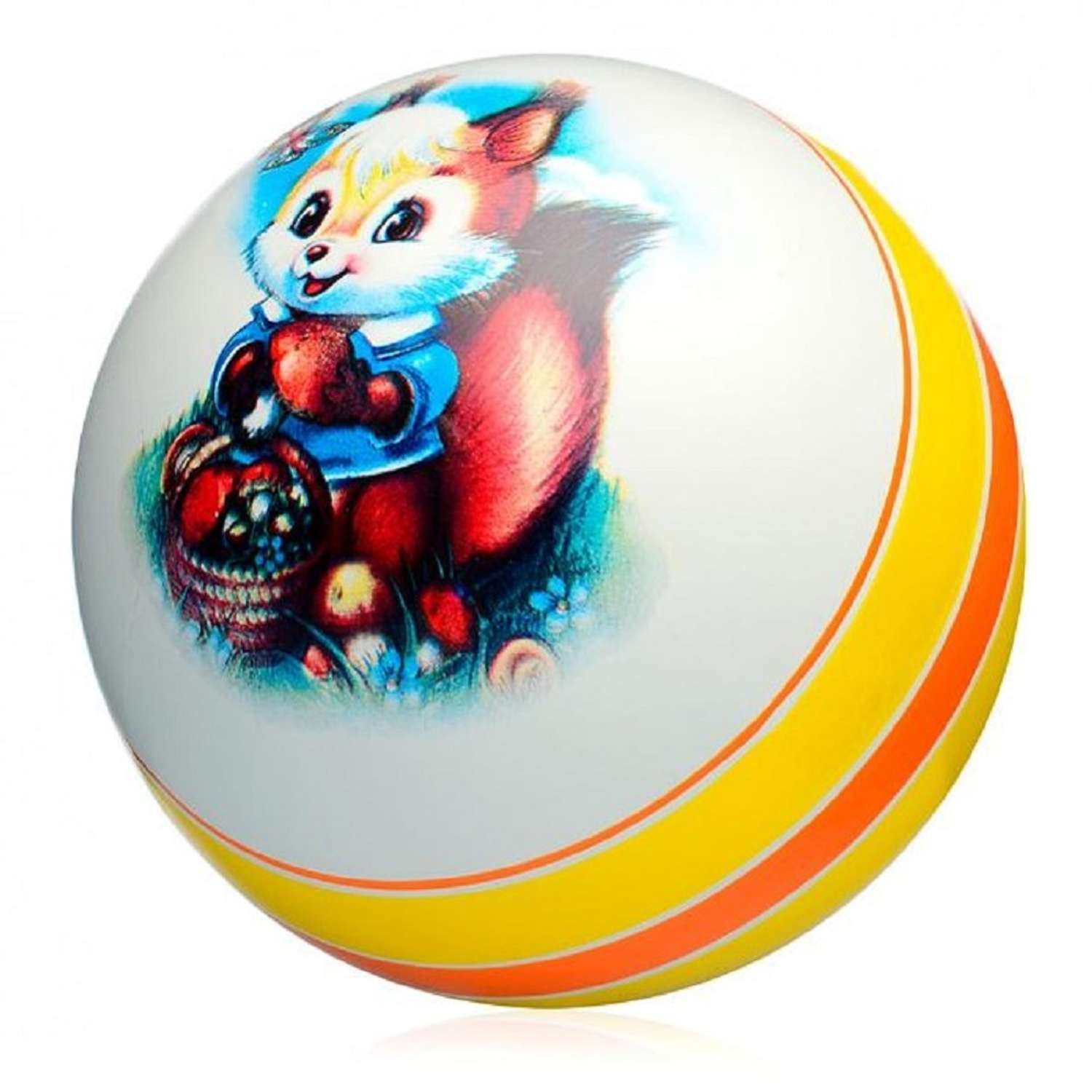 Мяч детский резиновый S+S для игры дома и на улице диаметр 20 см - фото 1