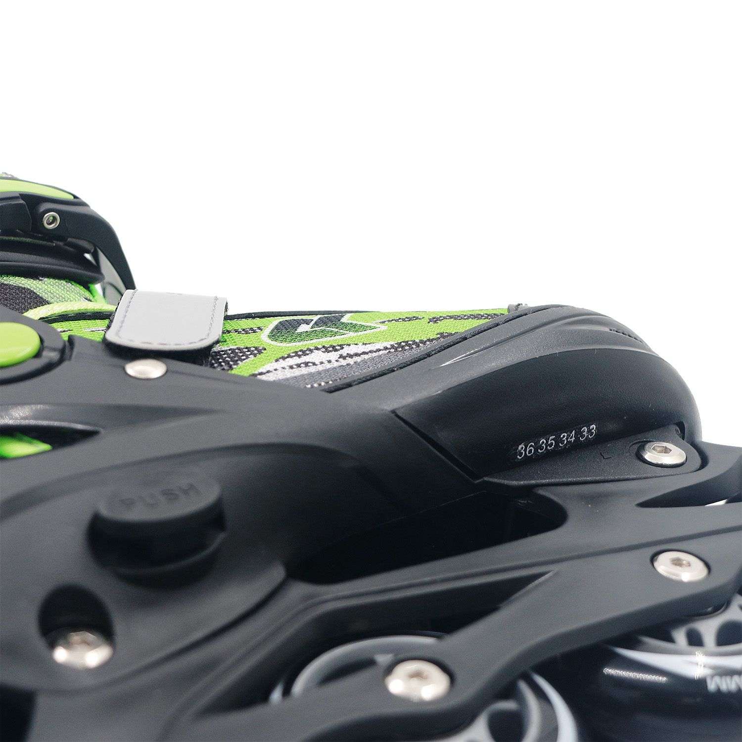 Набор роликовые коньки Sport Collection раздвижные Set Fantom Green шлем и набор защиты в сумке размер S 29-32 - фото 6