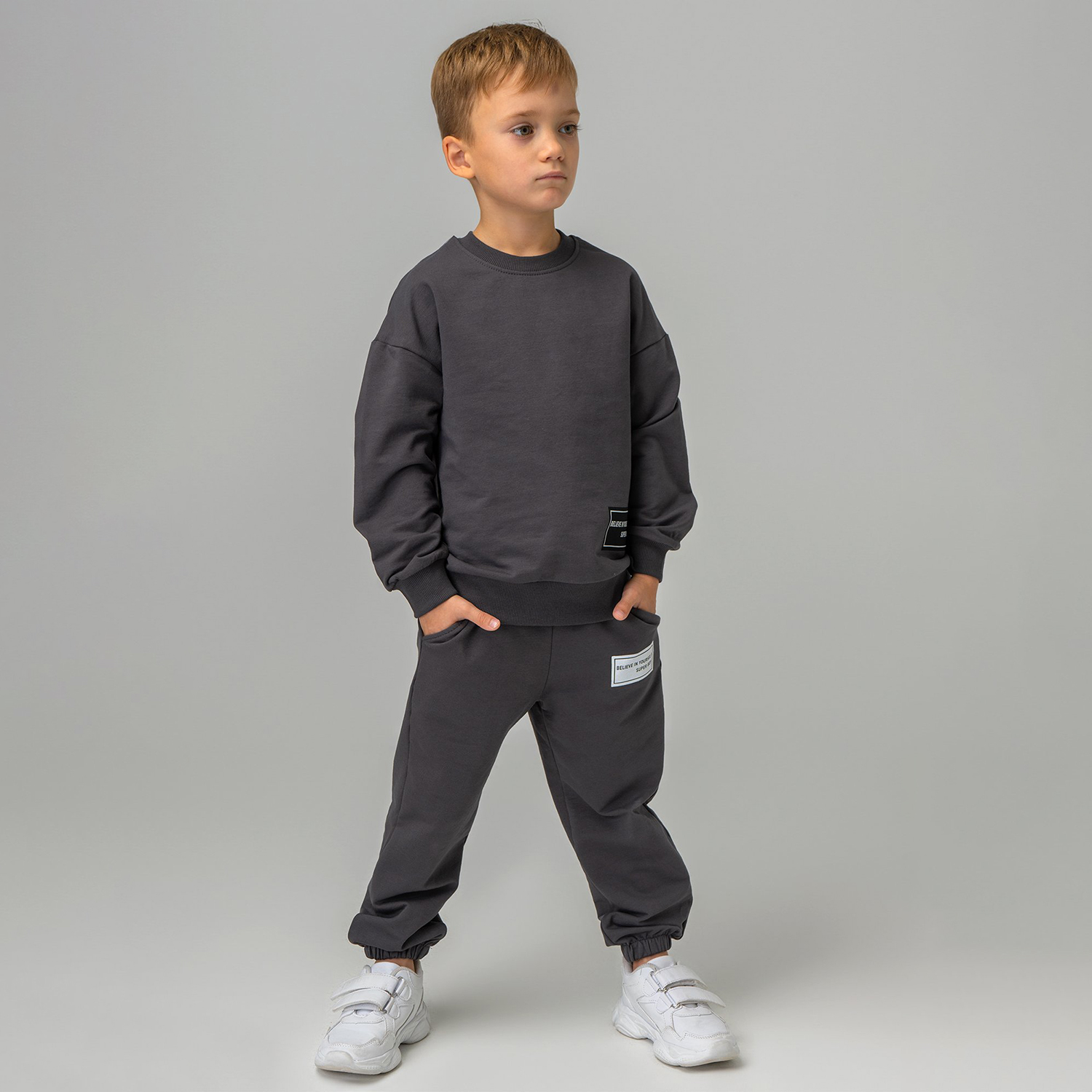 Костюм BONITO KIDS SS6058графитовый - фото 2