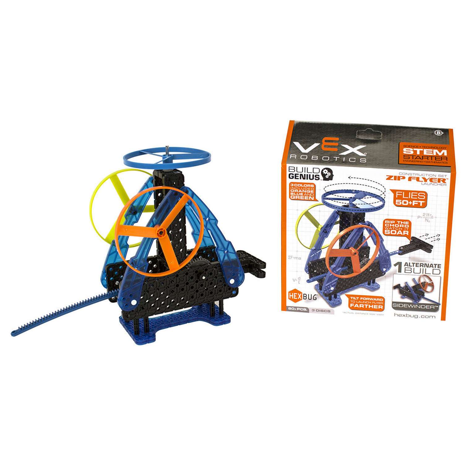 Конструктор Hexbug VEX Zip Flyer 80 деталей 406-4559 - фото 1