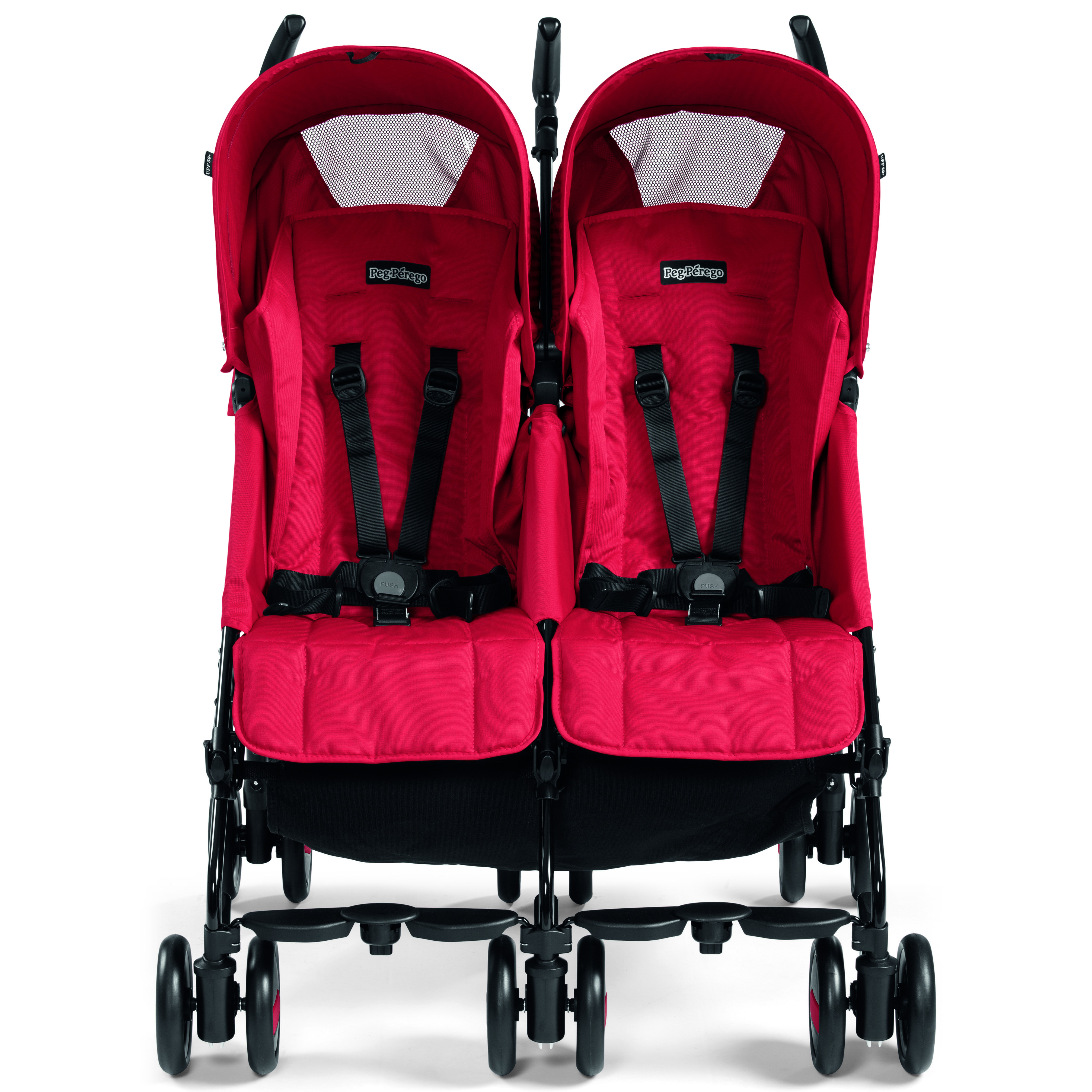 Коляска Peg-Perego Pliko Mini Twin Geo Red - фото 2