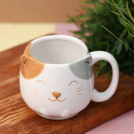 Кружка керамическая iLikeGift Happy cat