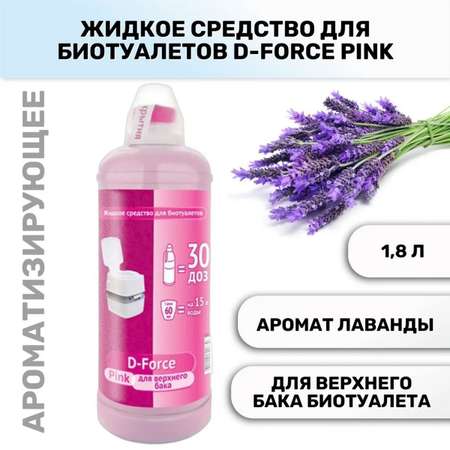 Средство для биотуалетов Ваше Хозяйство D-Force pink 1.8л