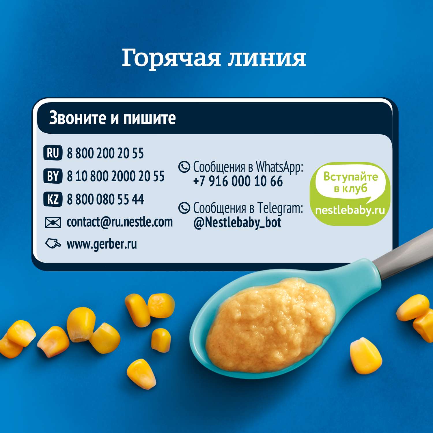 Каша сухая безмолочная Gerber кукурузная 180г с 5месяцев - фото 12