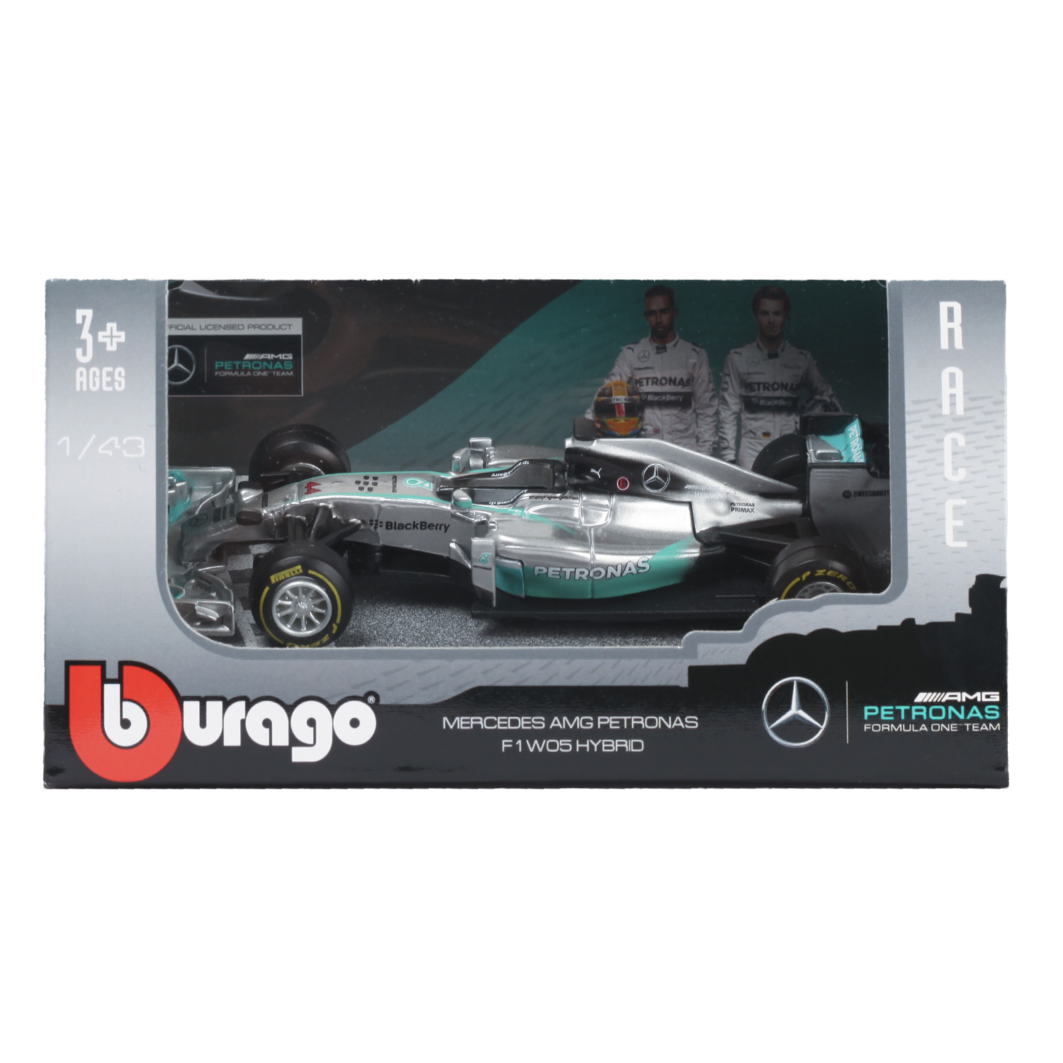 Автомобиль BBurago Mercedes 1:43 без механизмов 18-38020 - фото 2