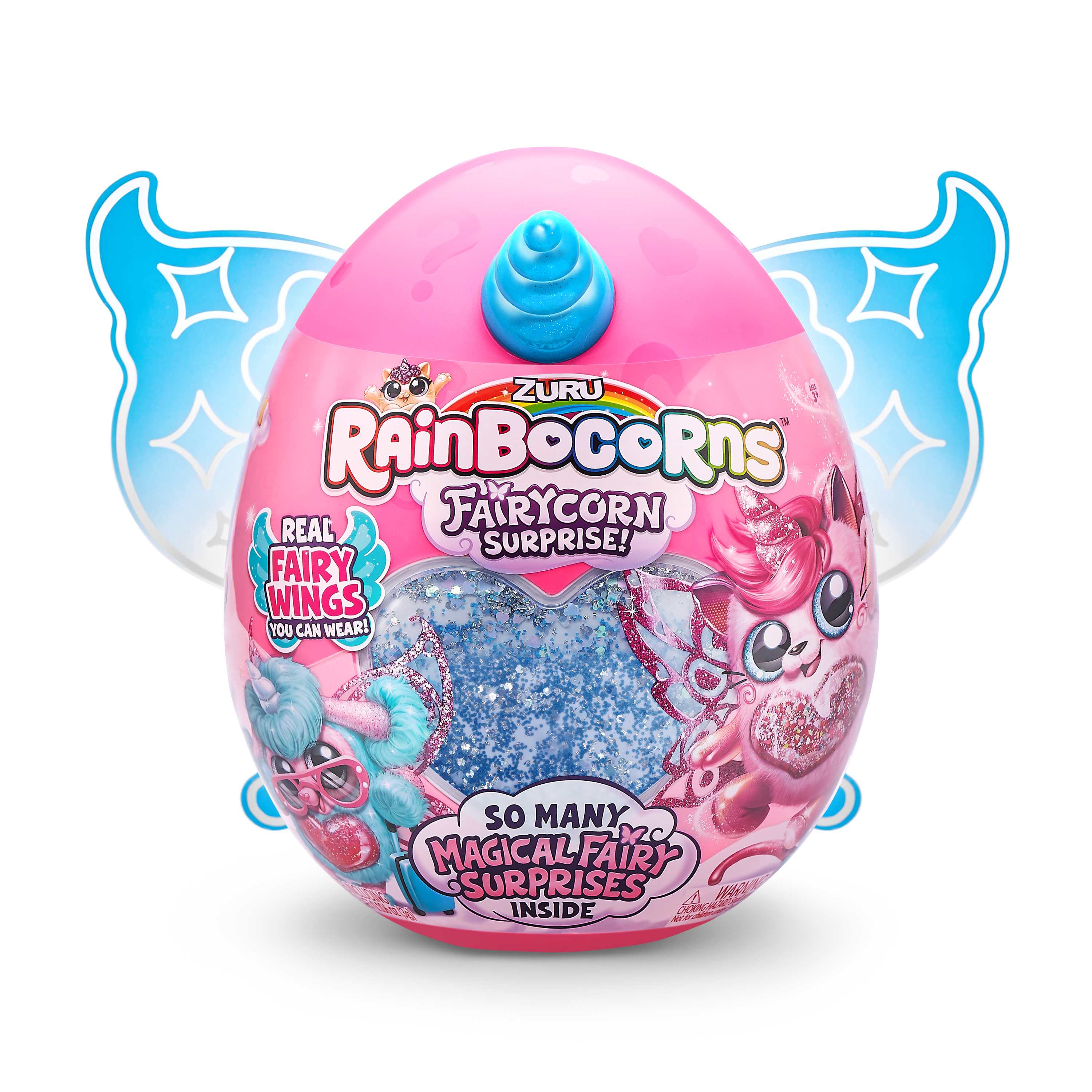 Игрушка сюрприз Zuru Rainbocorns Fairycorn Surprise плюшевый мини питомец в яйце - фото 1