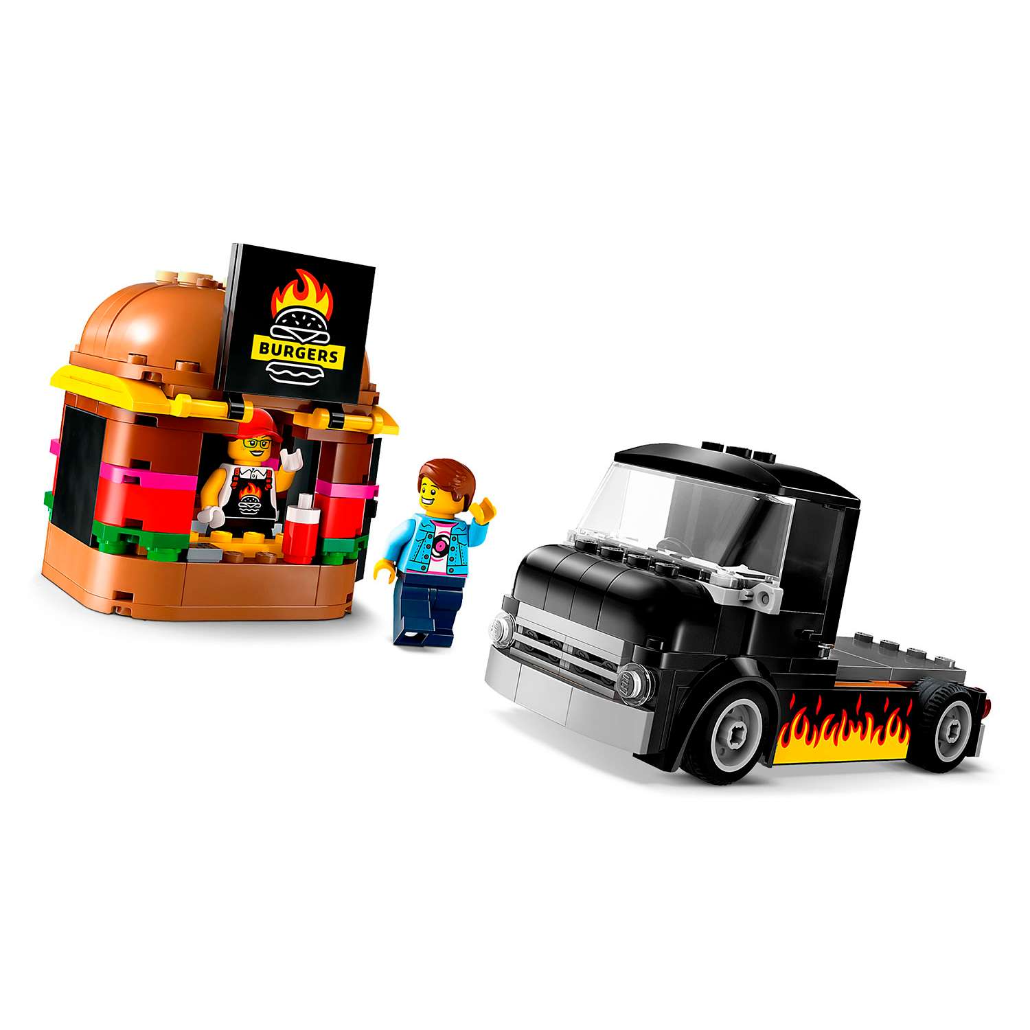 Конструктор детский LEGO City Фургон-гамбургер 60404 - фото 2