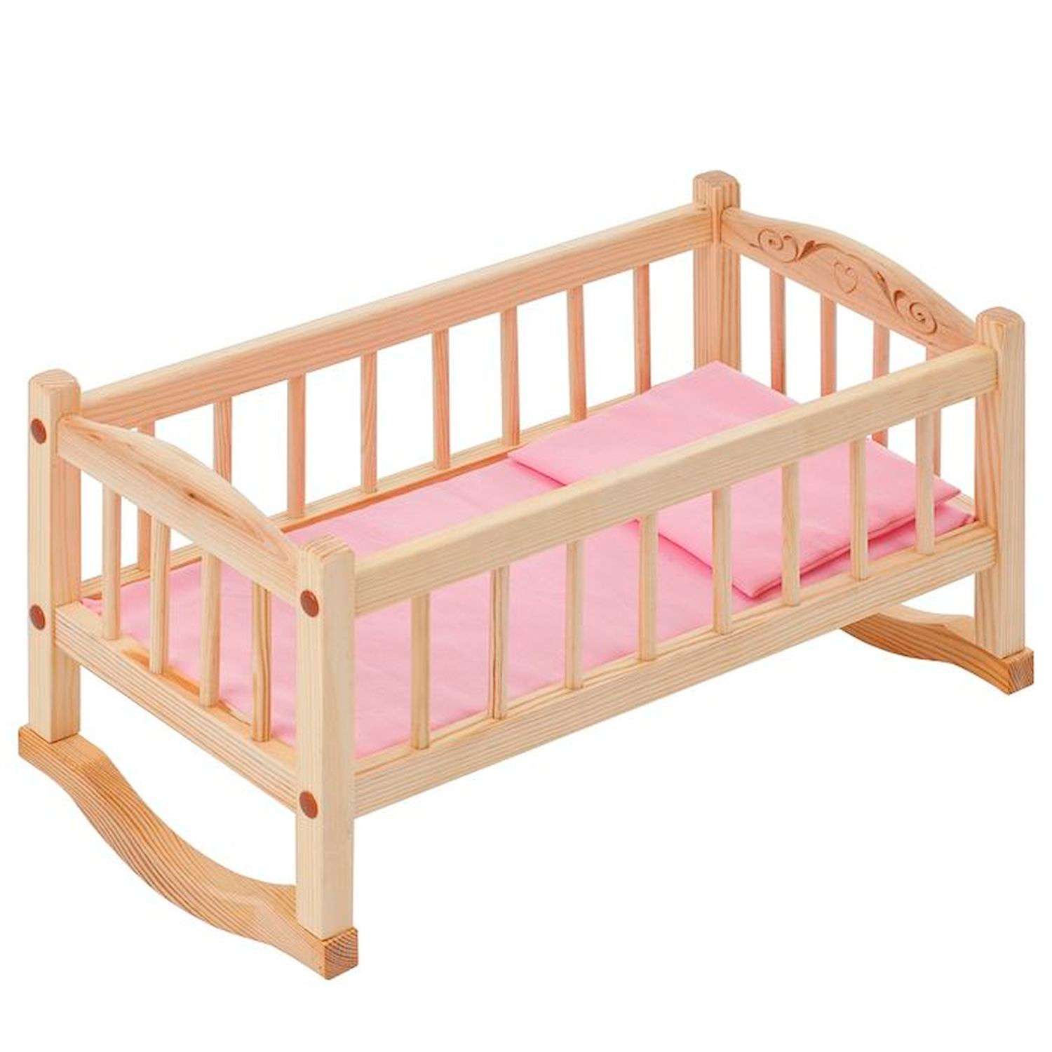 Кроватка-люлька Paremo для куклы Розовый PFD116-02 PFD116-02 - фото 1