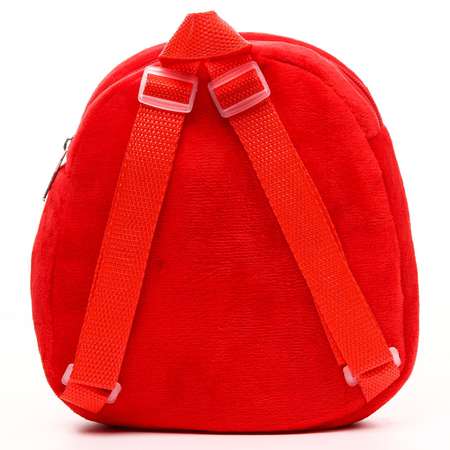 Рюкзак Disney плюшевый на молнии с карманом 19х22 см Микки Маус