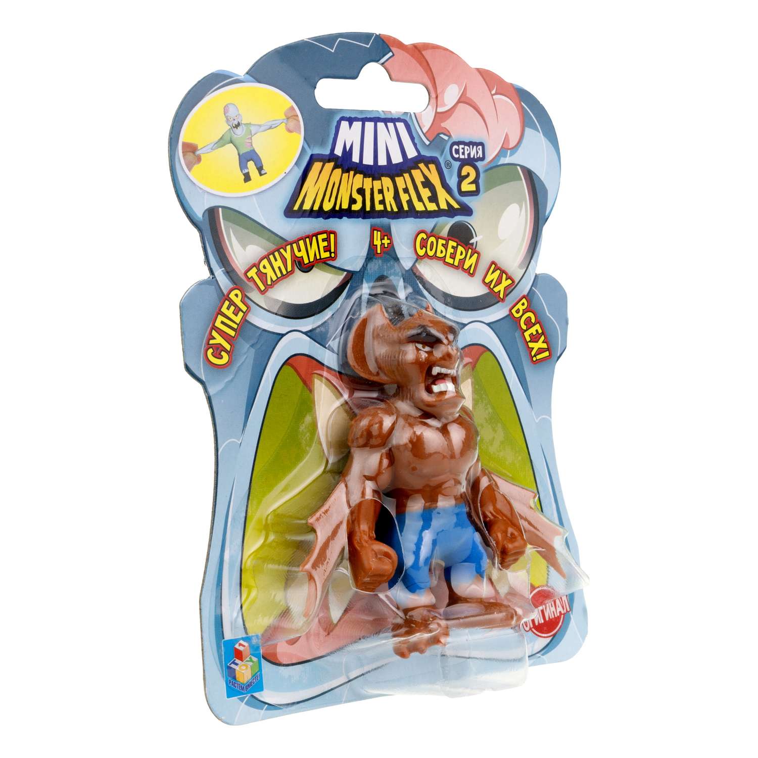 Игрушка тягун 1Toy Monster Flex Mini 2 в ассортименте Т23838 - фото 5