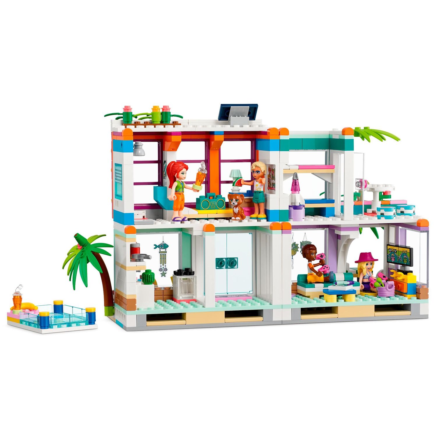 Конструктор LEGO Friends Пляжный дом для отдыха 41709 купить по цене 99 ₽ в  интернет-магазине Детский мир