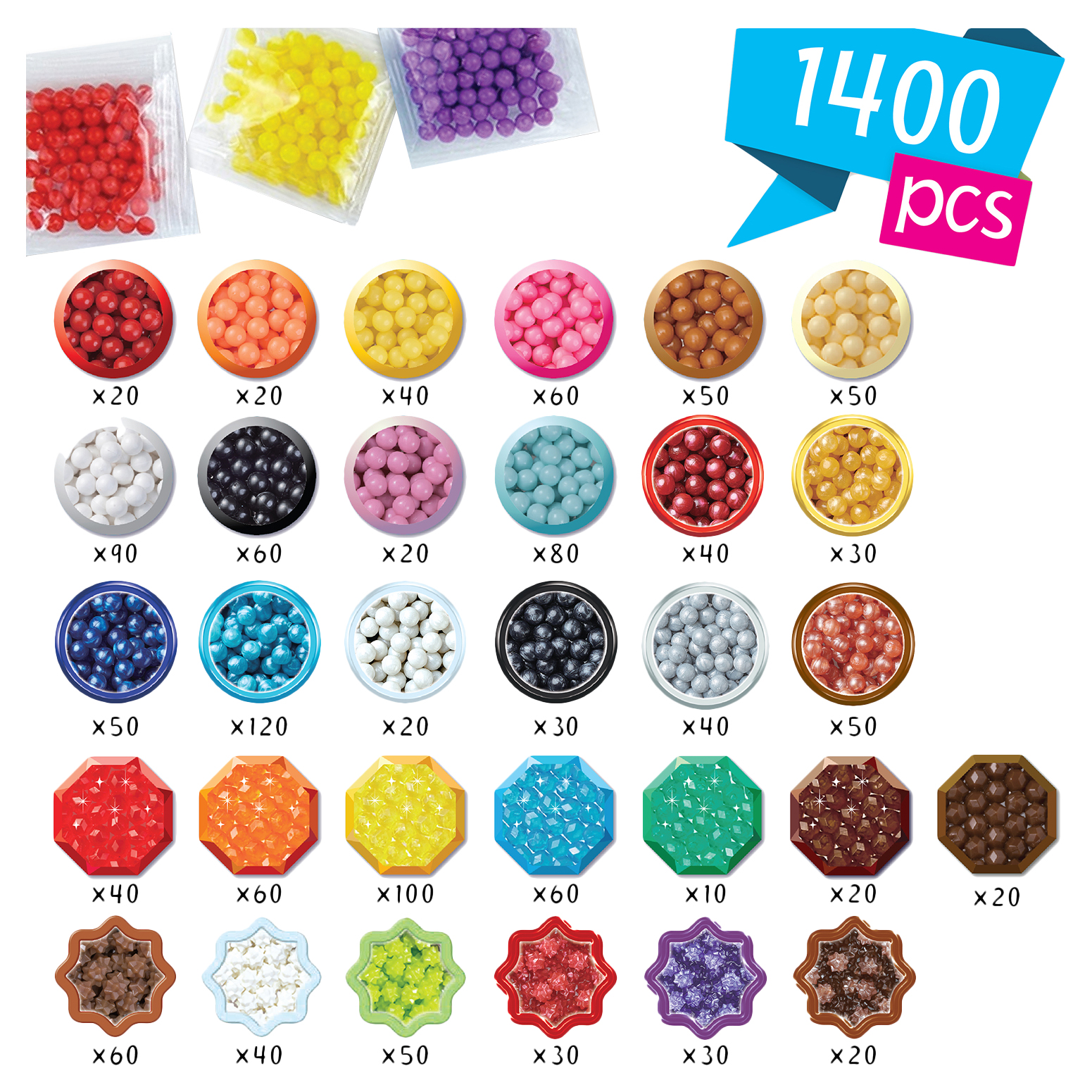 Набор Aquabeads Изумительные брелоки 35025 - фото 7