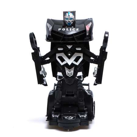 Робот Автоград радиоуправляемый «Полицейский» трансформируется световые и звуковые эффекты