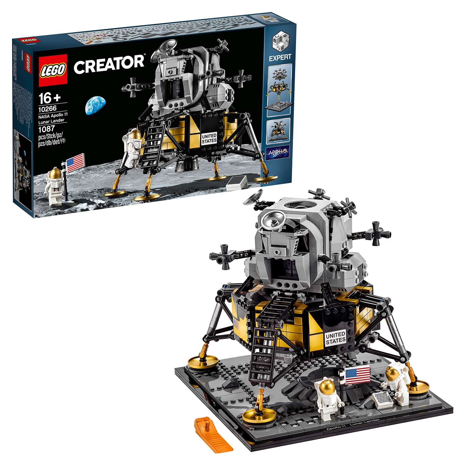 Конструктор LEGO Creator Expert Лунный модуль корабля Апполон 11 НАСА 10266 - фото 1