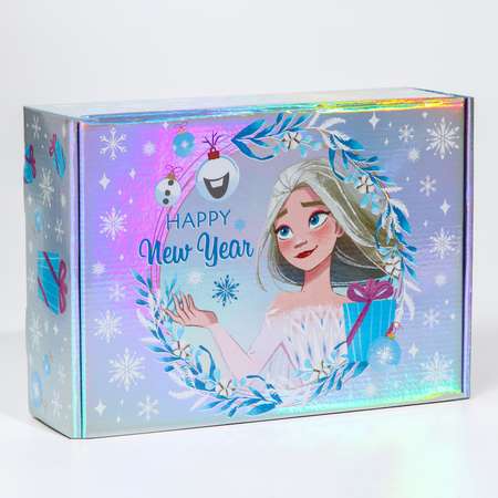 Коробка Disney подарочная складная«Happy New year»Холодное сердце 31х22х9.5 см