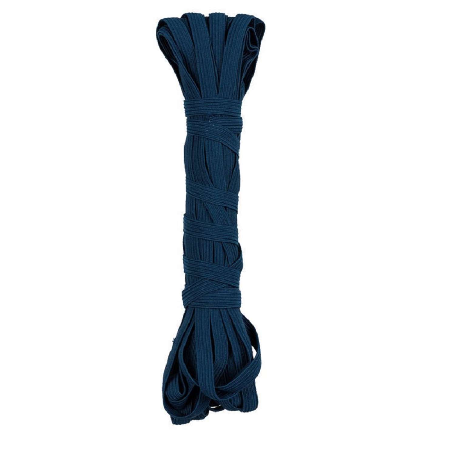 Резинка продержка MarEL бельевая темно синяя 10 мм длина 10 метров - фото 1