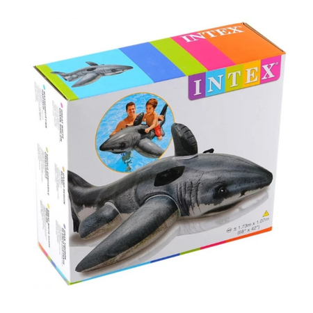 Надувная игрушка для плавания Intex Акула 173х107 см 57525NP