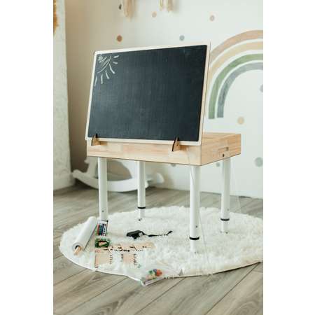 Песочница ИНТЕРЕС Многофункциональный стол для рисования песком с подсветкой и играми 42х60 см