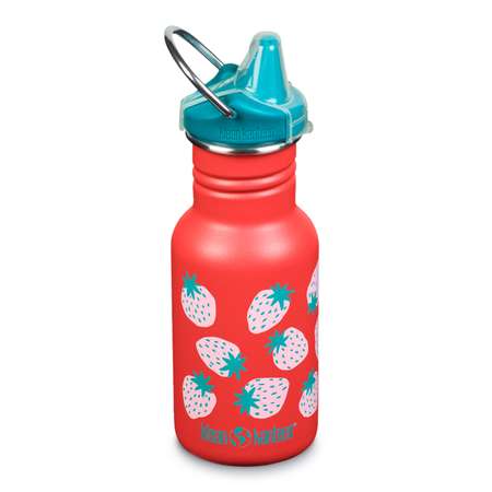 Детская бутылка Klean Kanteen Kid Classic Narrow Sippy 12oz Coral Strawberries 355 мл