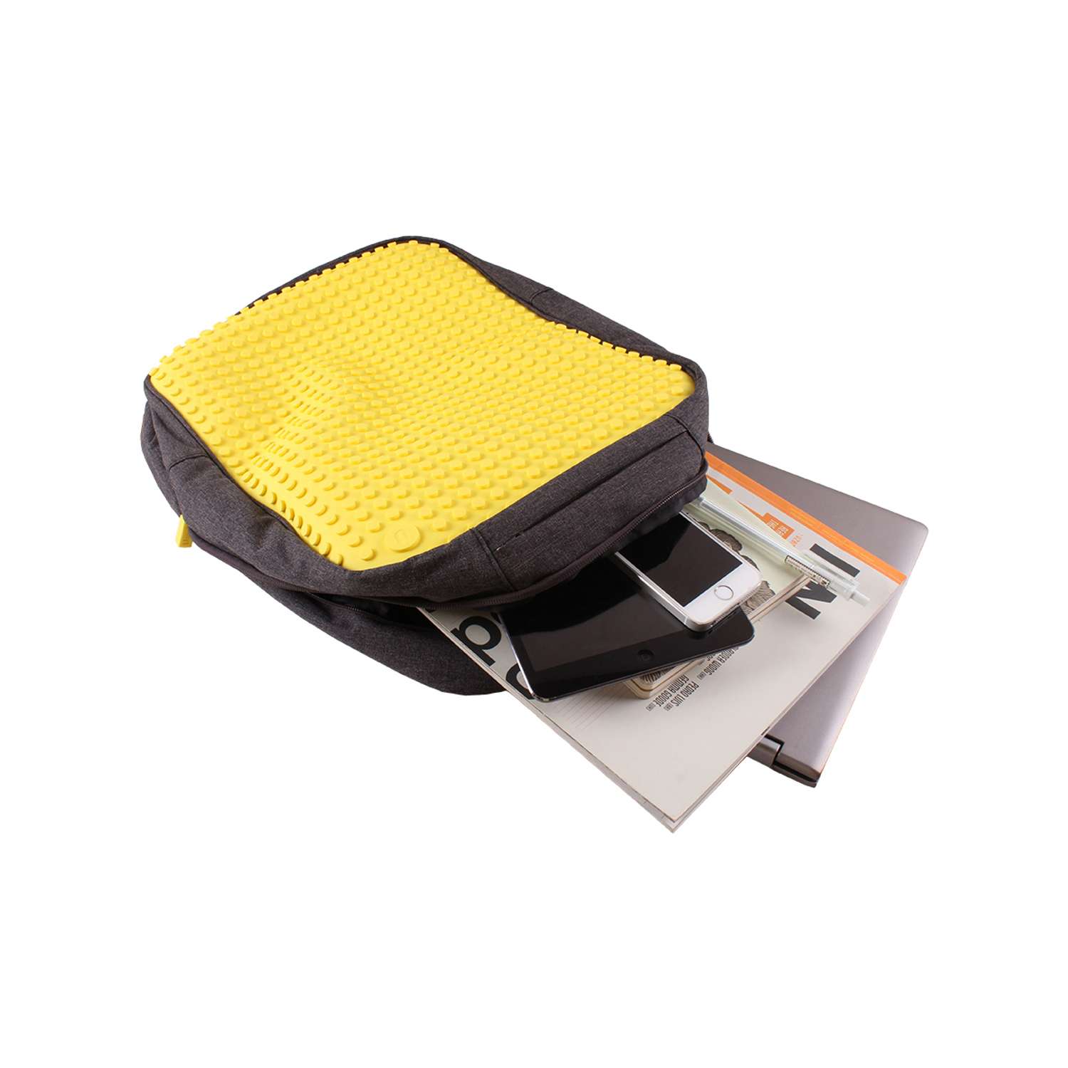 Пиксельный рюкзак Upixel желтый - фото 1