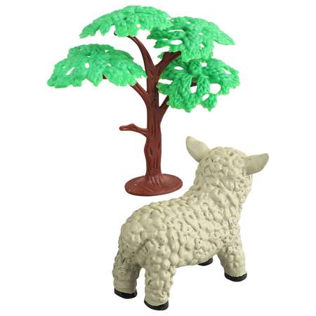 Игровой набор Mioshi Маленькие звери: Овечка 9х4 см дерево