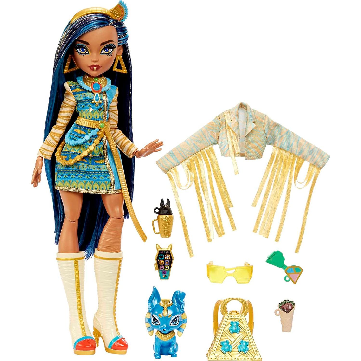 Кукла Monster High Cleo de Nile HHK54 купить по цене 3499 ₽ в  интернет-магазине Детский мир