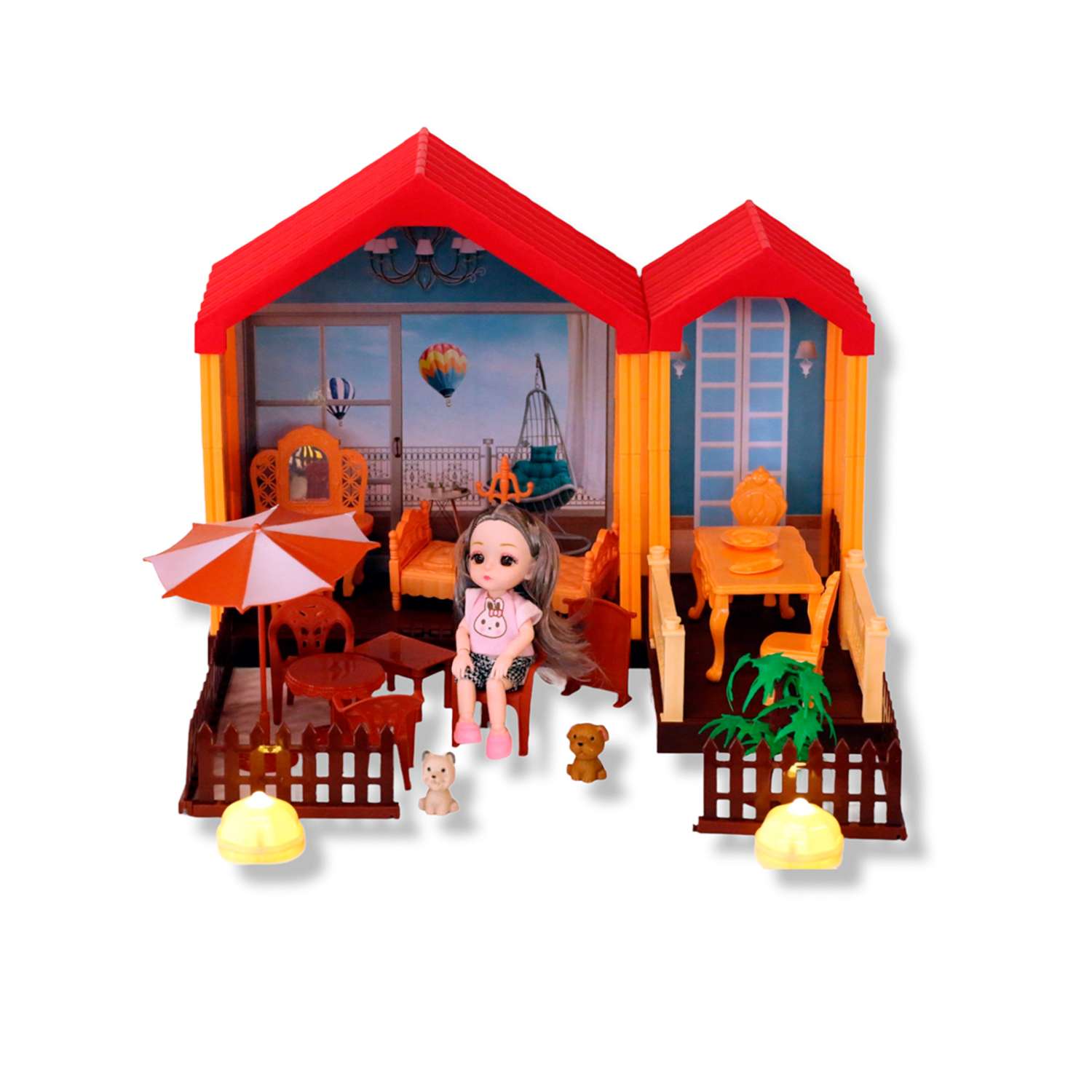 Кукольный домик SHARKTOYS со светом 11500007 - фото 1