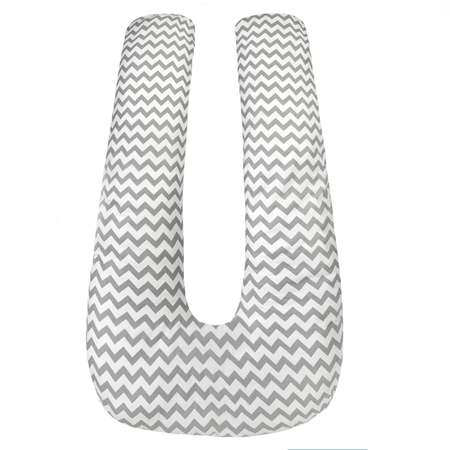 Подушка для беременных AmaroBaby U-образная 340х35 Зигзаг вид серый