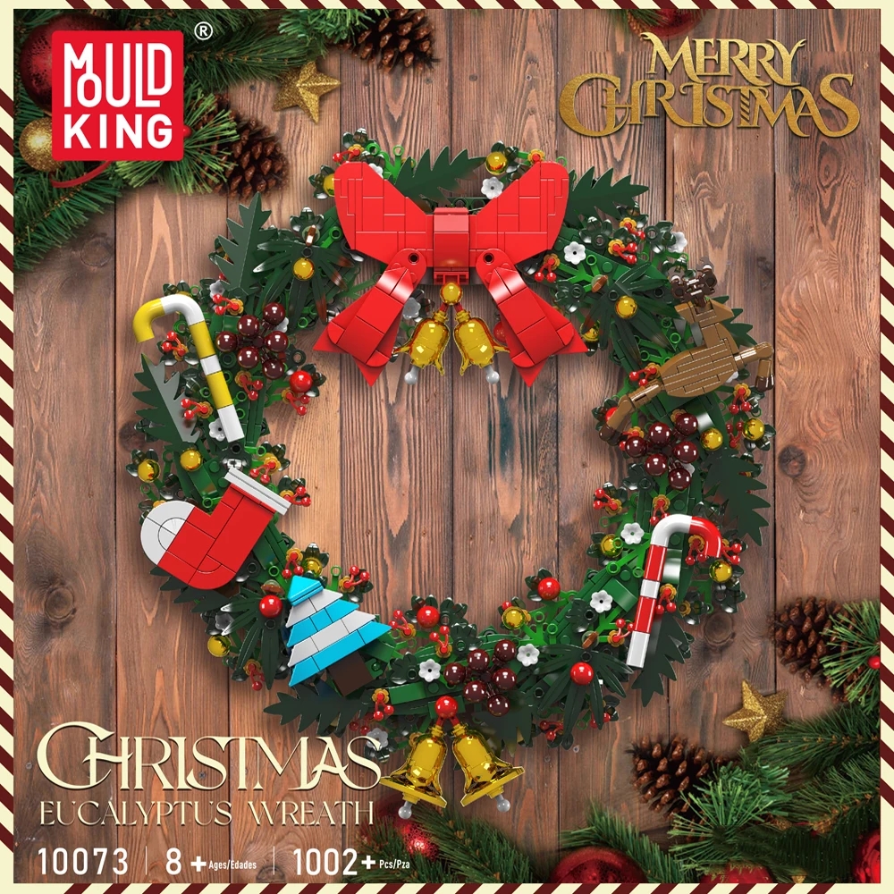 Игрушки Mould King Конструктор10073 MOULD KING для девочек и мальчиков  Новогодний Венок купить по цене 2716 ₽ в интернет-магазине Детский мир