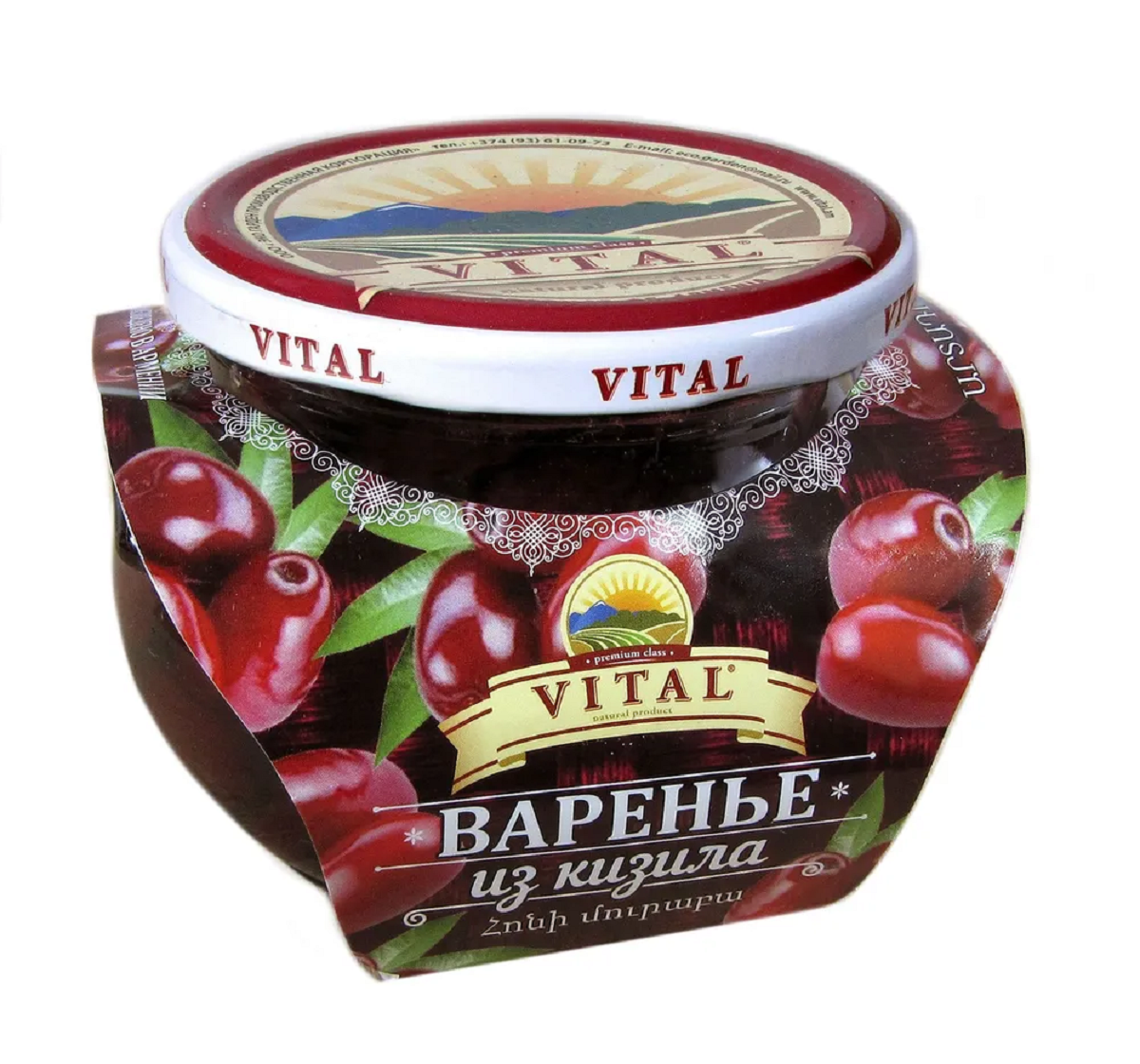 Варенье VITAL из кизила 430г