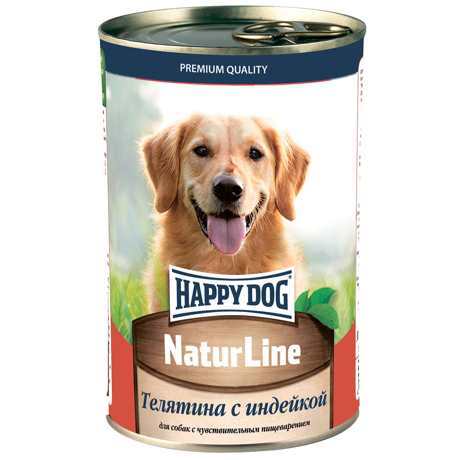 Корм для собак Happy Dog телятина с индейкой 410г - фото 1