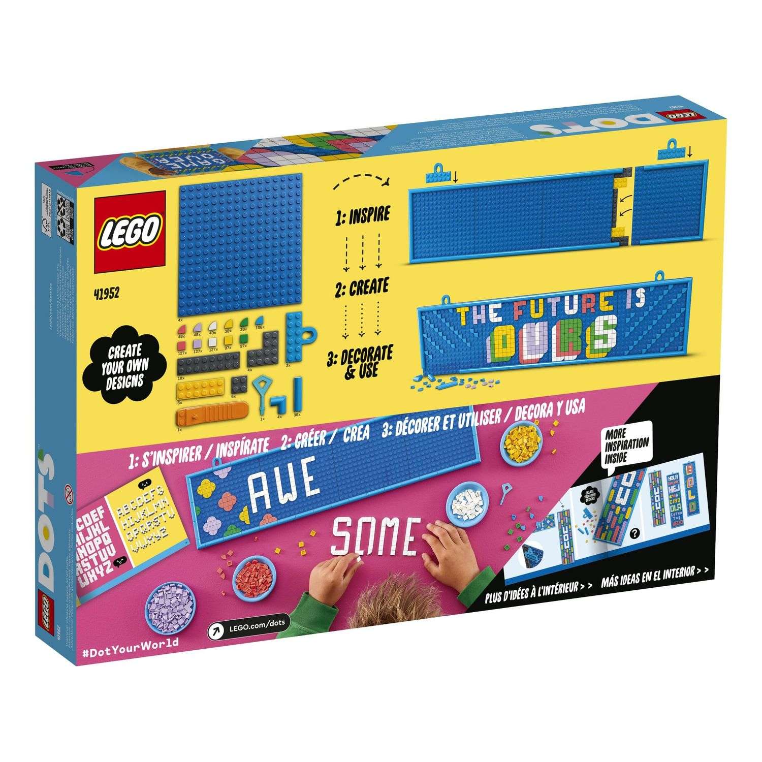 Конструктор LEGO Dots Большая доска для надписей 41952 - фото 6