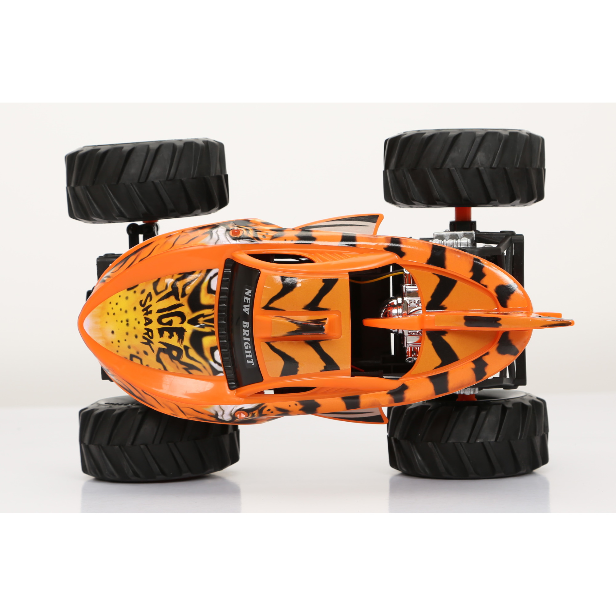 Машина Hot Wheels РУ 1:15 Monster Truck Tiger Shark Оранжевый 61550U - фото 7