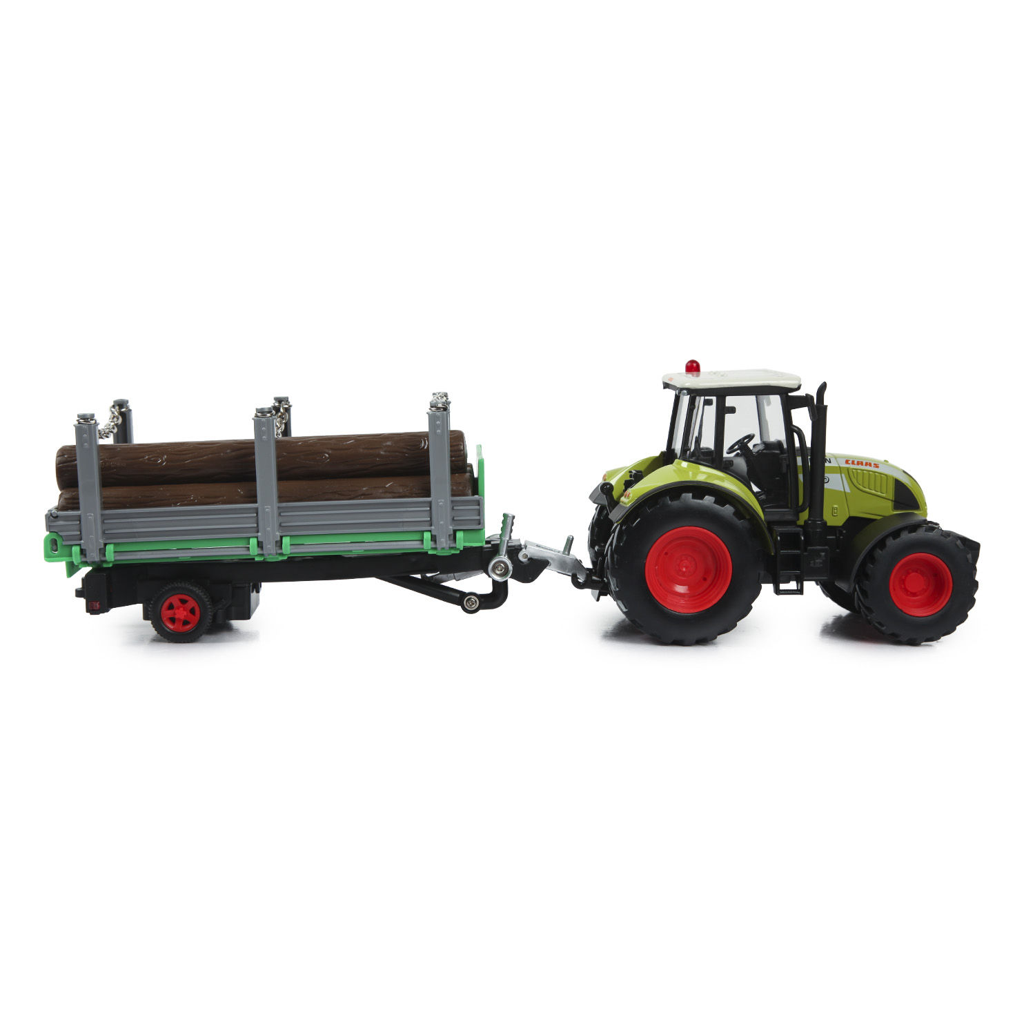 Машинка Mobicaro 1:32 Claas Tractor с прицепом 144016 Mobicaro