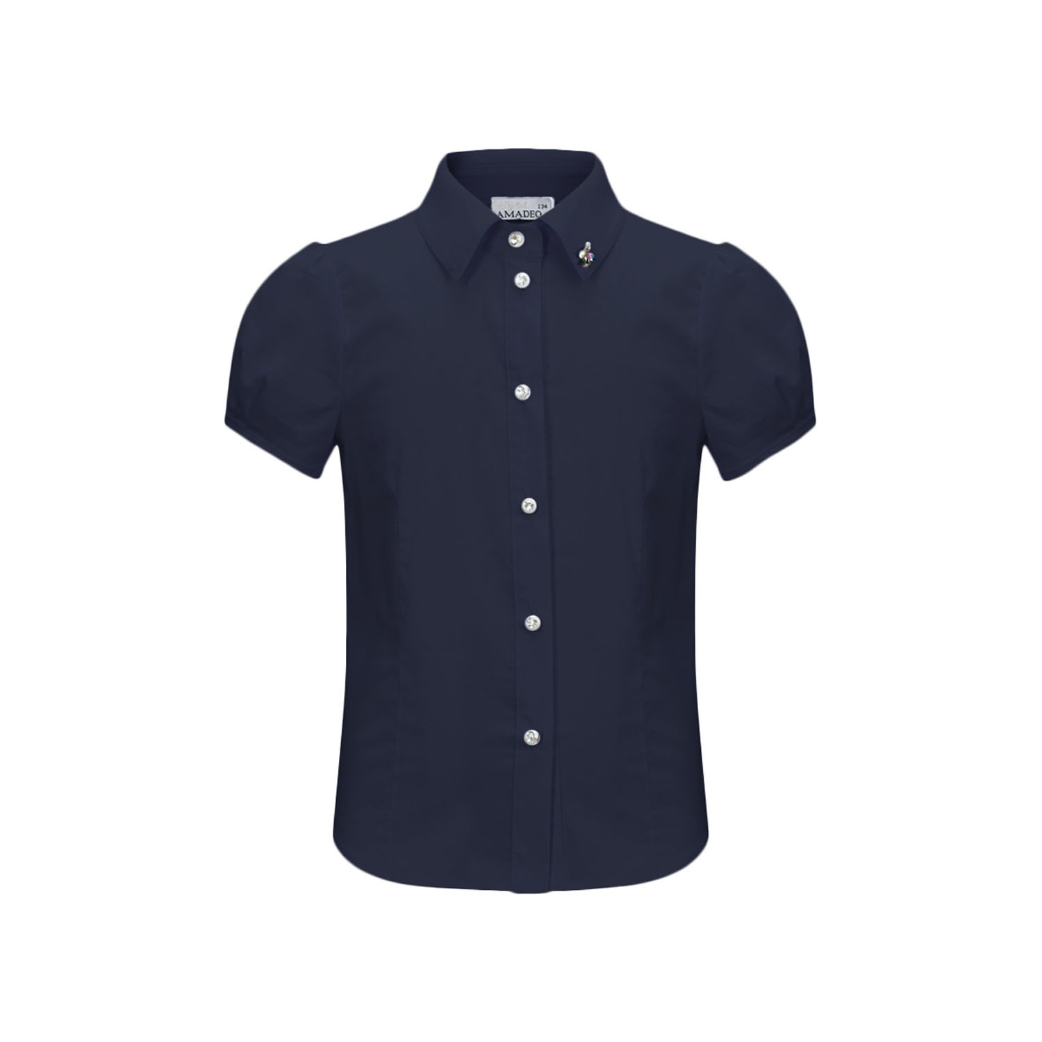 Рубашка Stylish AMADEO AB-101-синий - фото 1